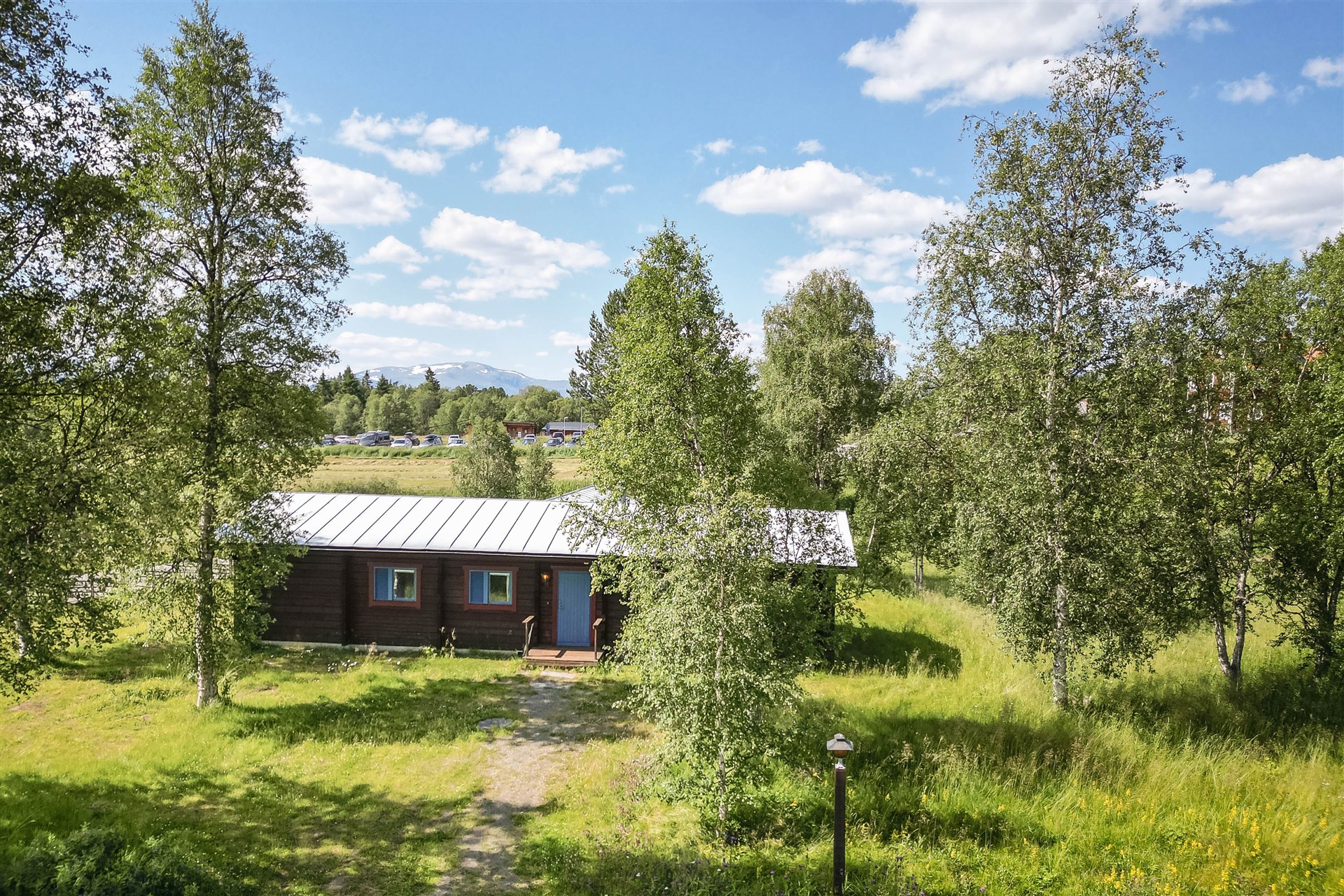 Stugan sedd framifrån